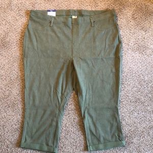 Terra & Sky NWT Capri Jeggings 2X 20-22W stretch